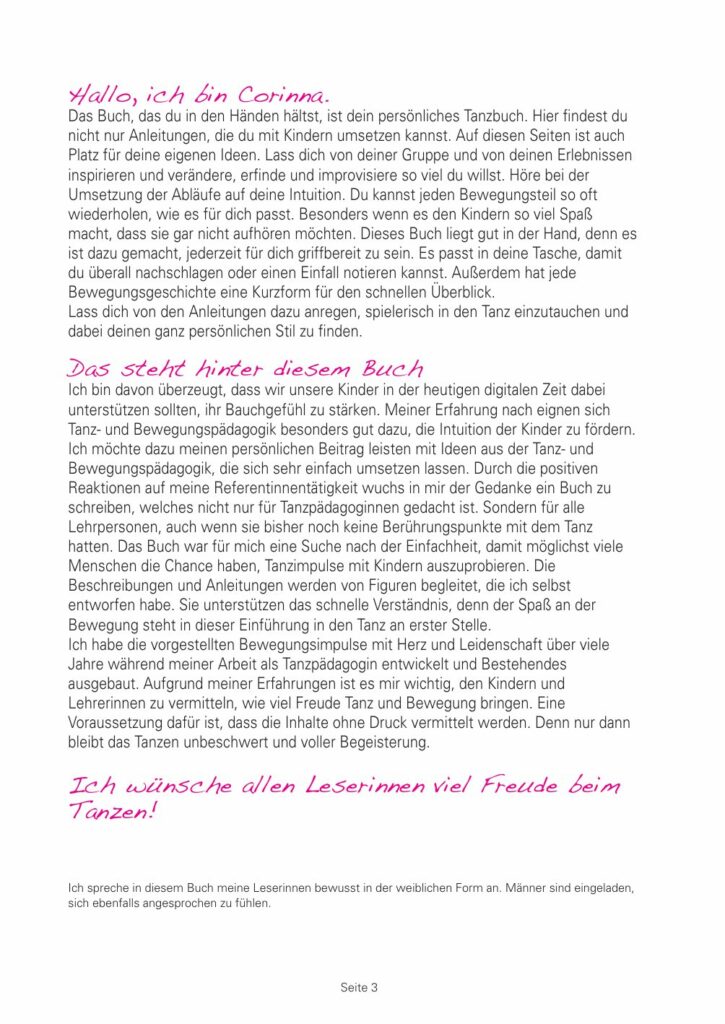 Leseprobe aus „Mein Tanzbuch 1“ – Seite 3